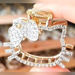 Hello Kitty  Rhinestone Hair Clip